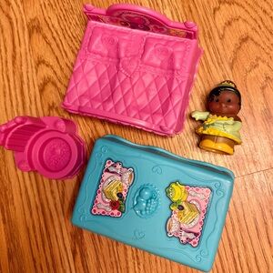 Colorful Kids Toy Set with Pink and Blue Cases